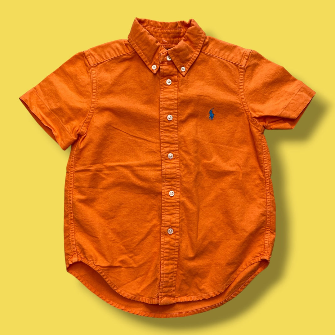 Orange Ralph Lauren Button Up, 4Y