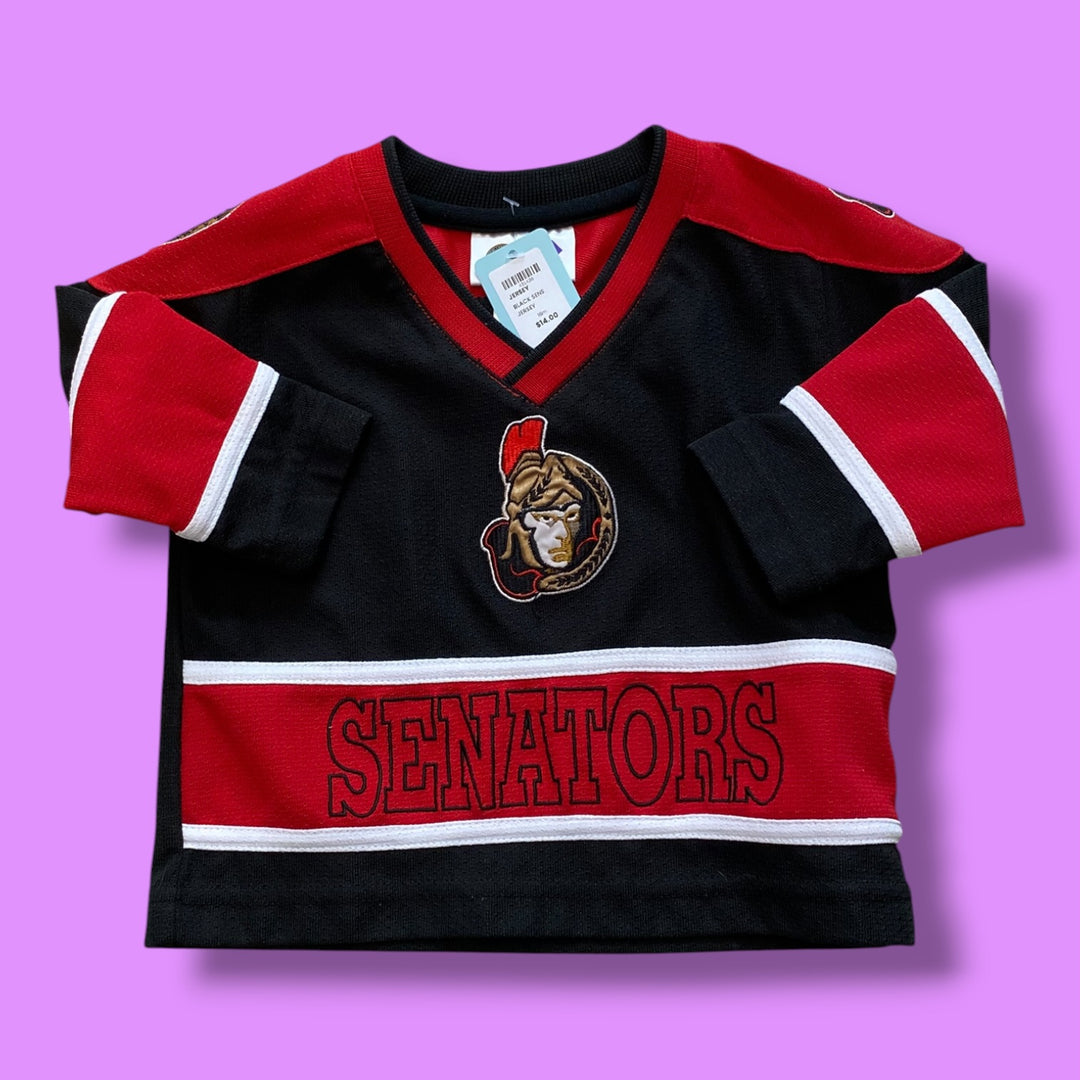 Black Jersey Sens Jersey, 18m