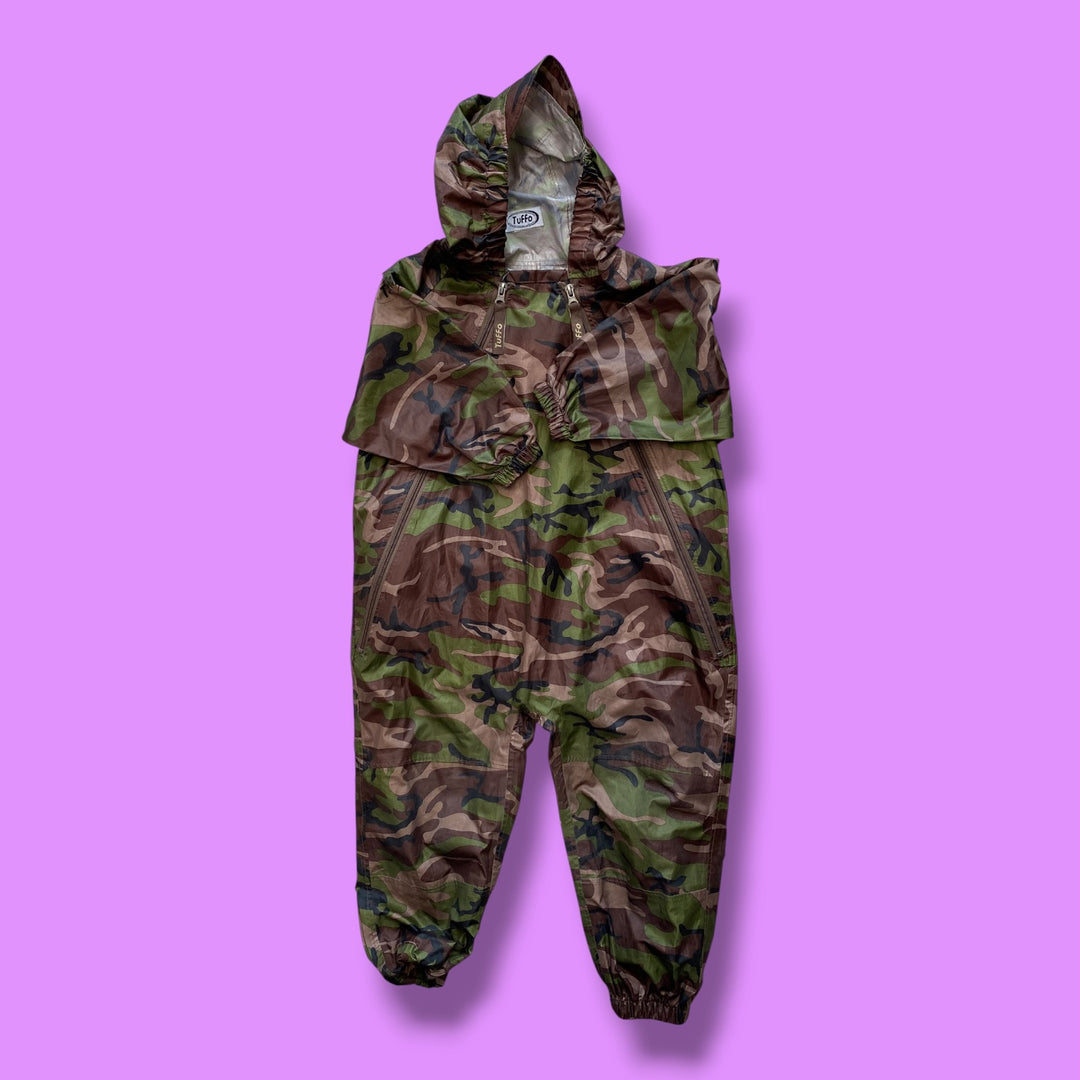 Camo Tuffo Rainsuit, 3-4Y