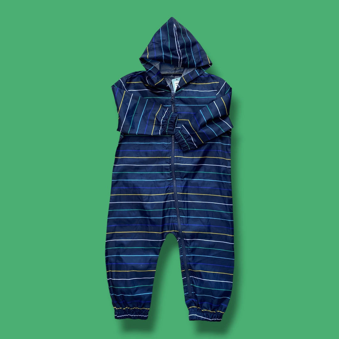 Blue Unknown Rainsuit, 2Y