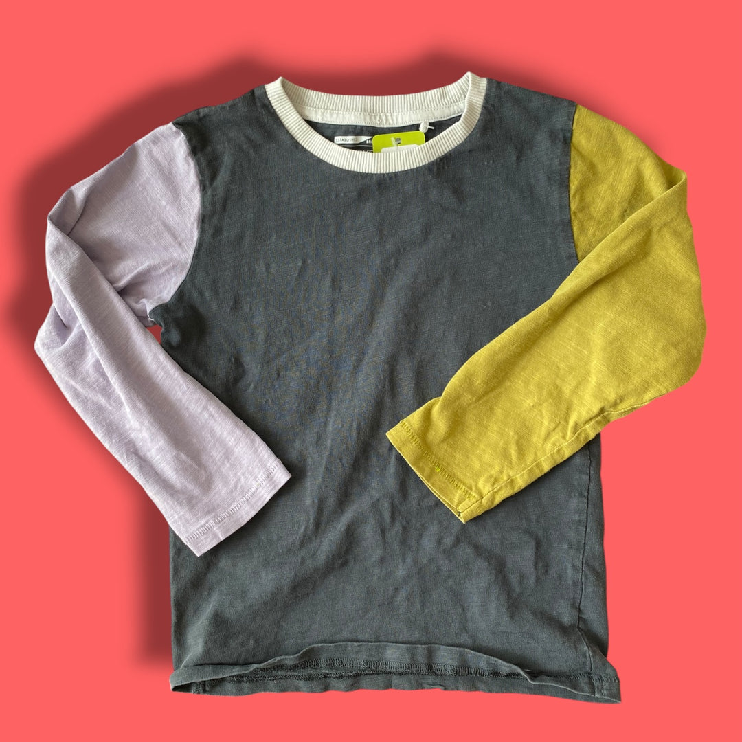 Next colourblock long sleeve, 4-5Y