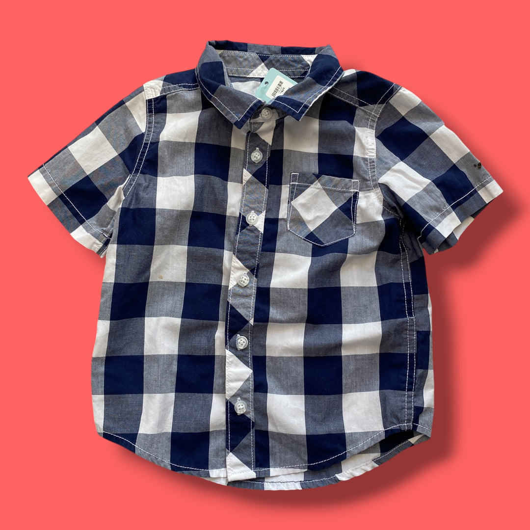 Blue Old Navy Button Up, 4Y