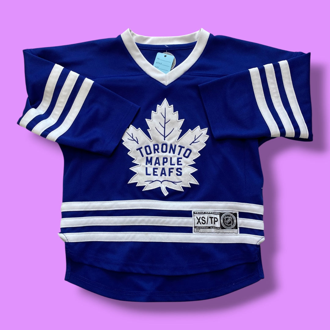 Blue Maple Leafs Long Sleeve, 4-5Y