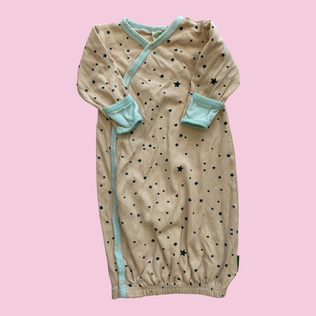 Tan/green Parade Organic Sleepgown, 0-3m