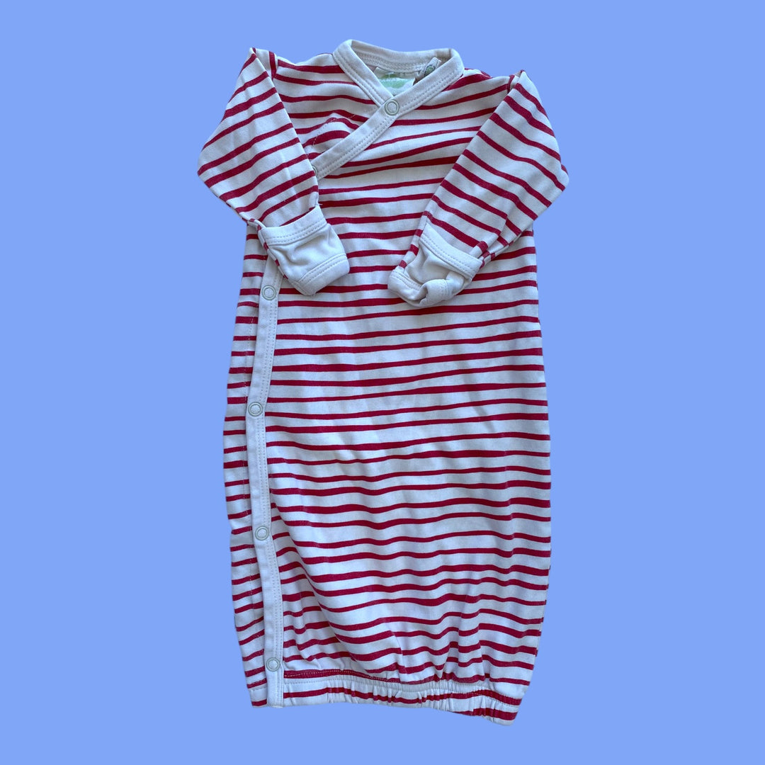 Tan/green Parade Organic Sleepgown, 0-3m