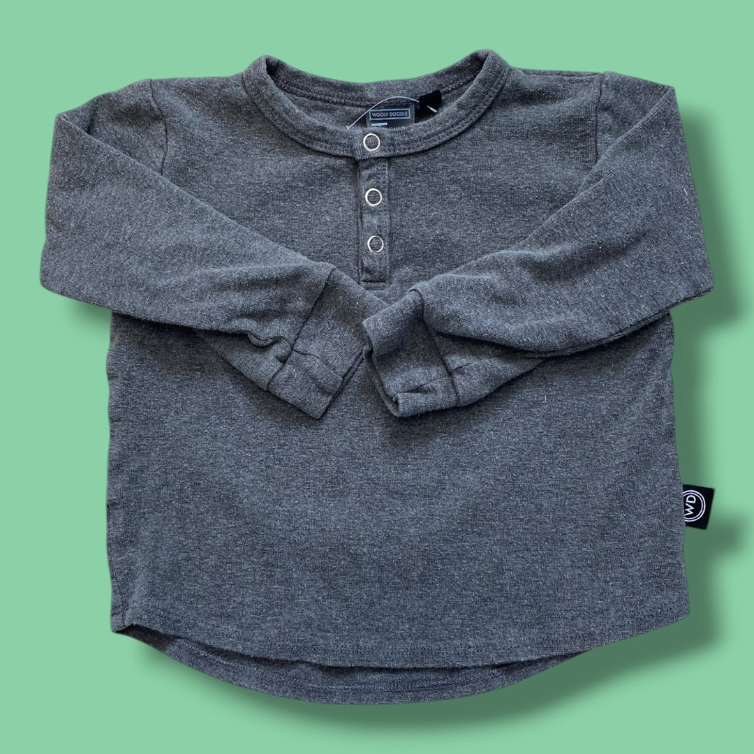 Grey Wooly Doodle Long Sleeve 2T, 2T