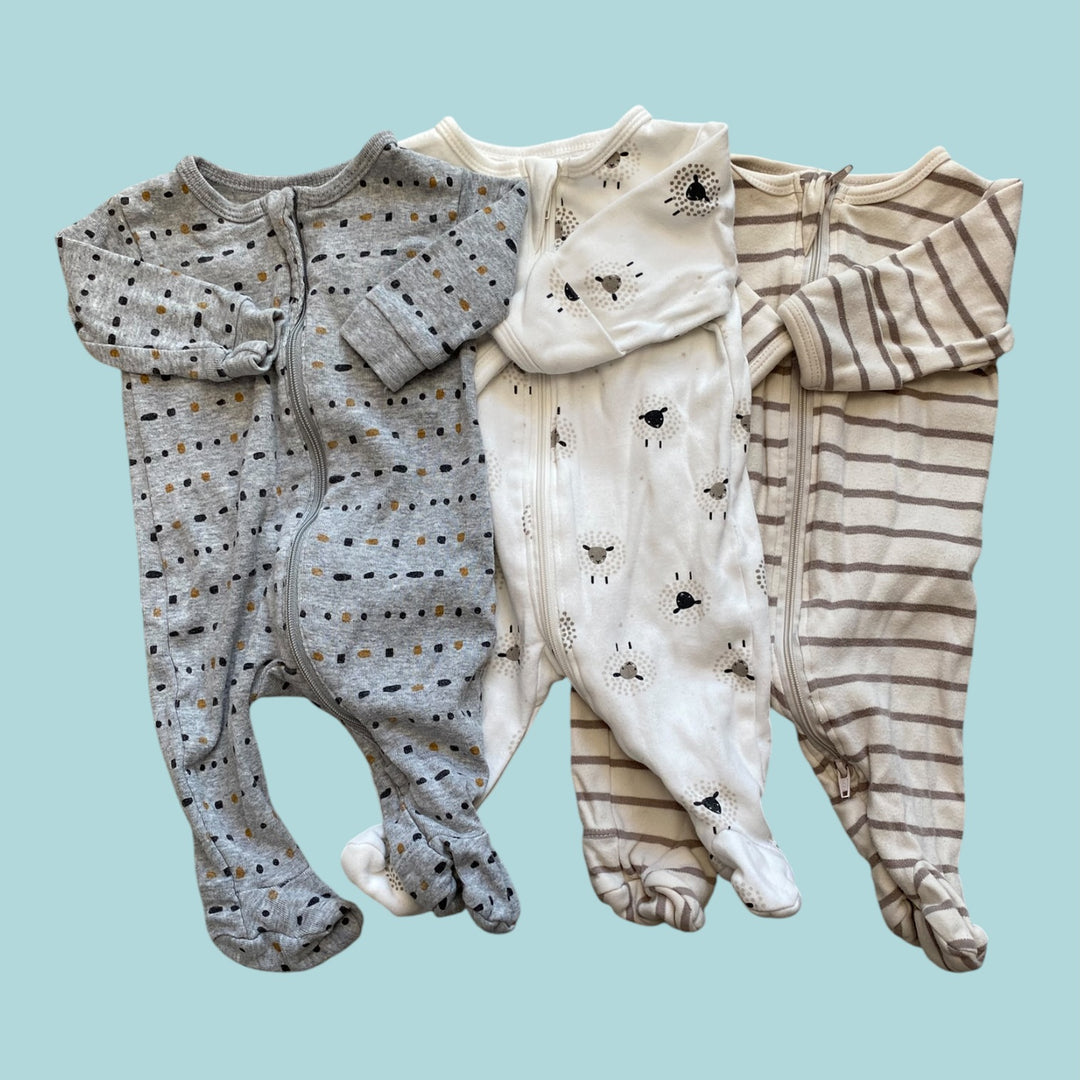 Petit Lem Set of 3 sleeper, newborn
