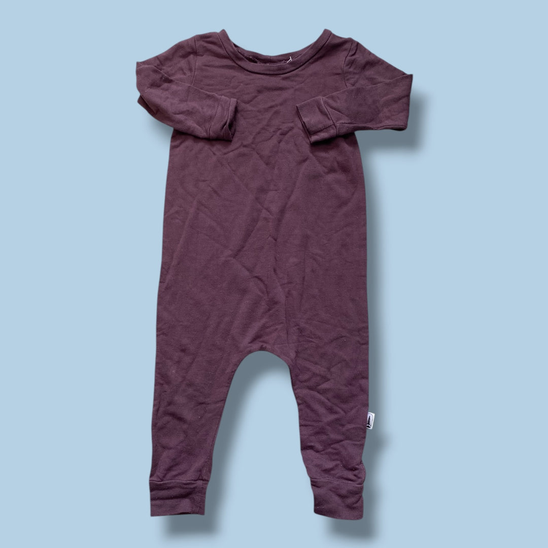 Burgandy The Little Wanderer Romper, 18-24m