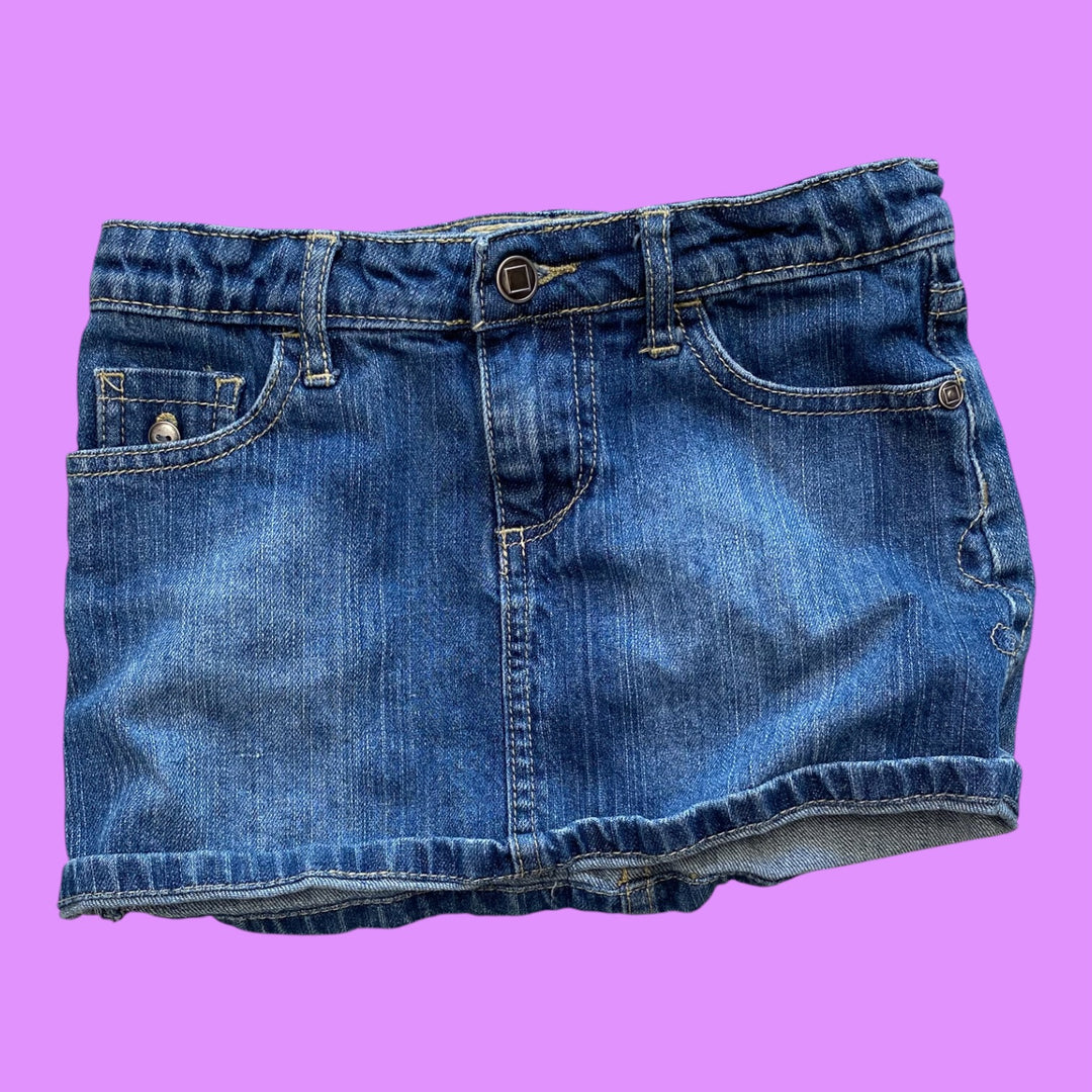 Blue Tag Denim Skirt, 6Y