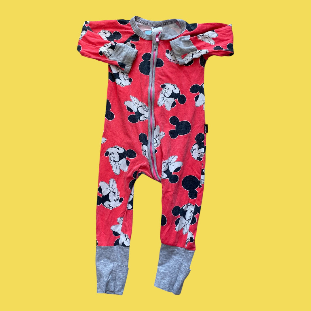 Pink Bonds Romper, 6-12m