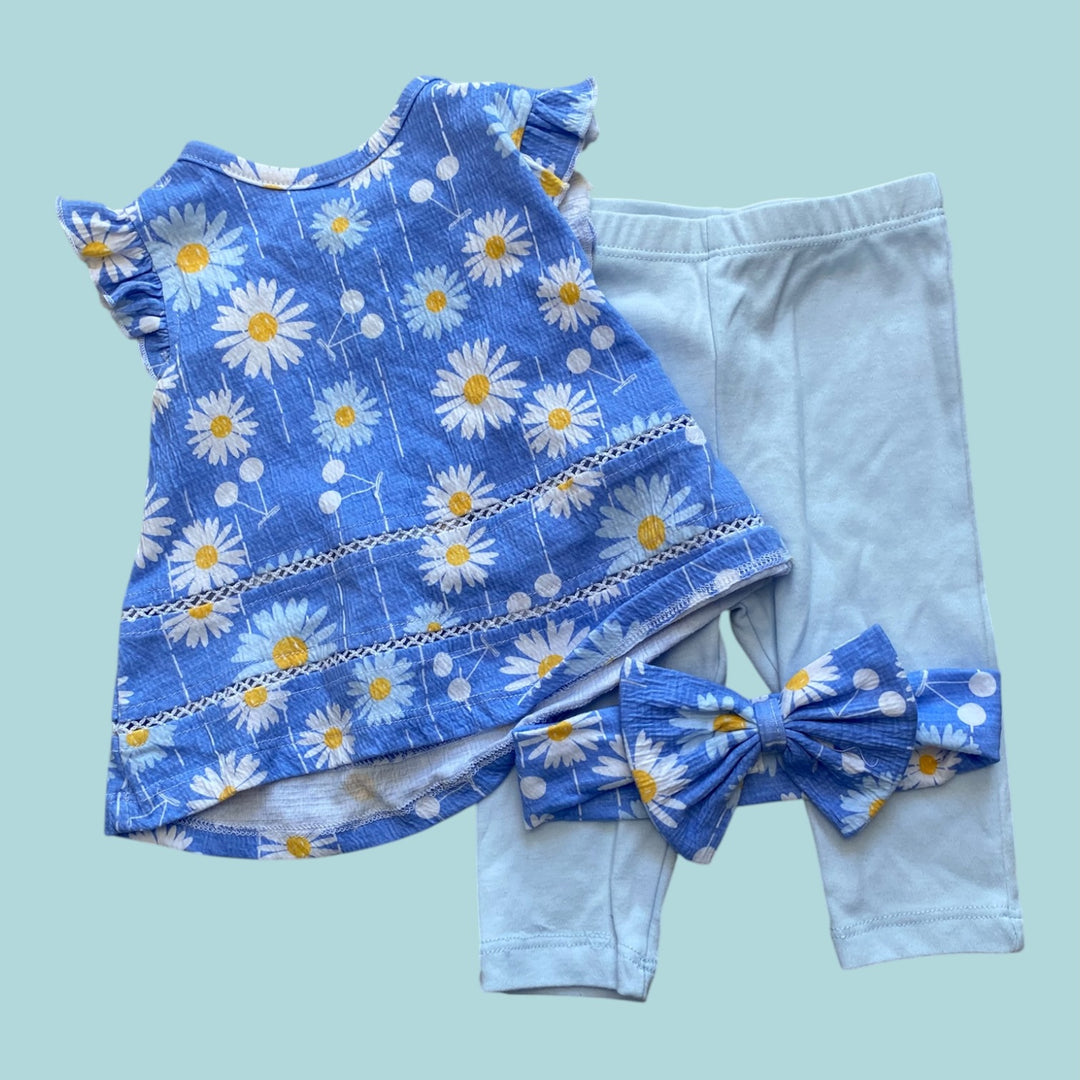 Blue Mini Hop 3 piece Set, 18m