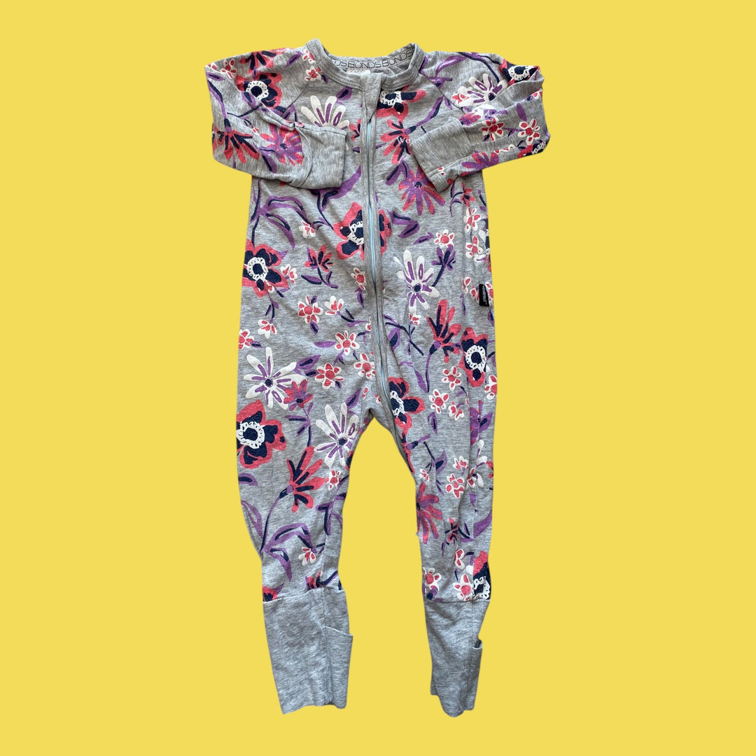 Grey Bonds Romper, 6-12m
