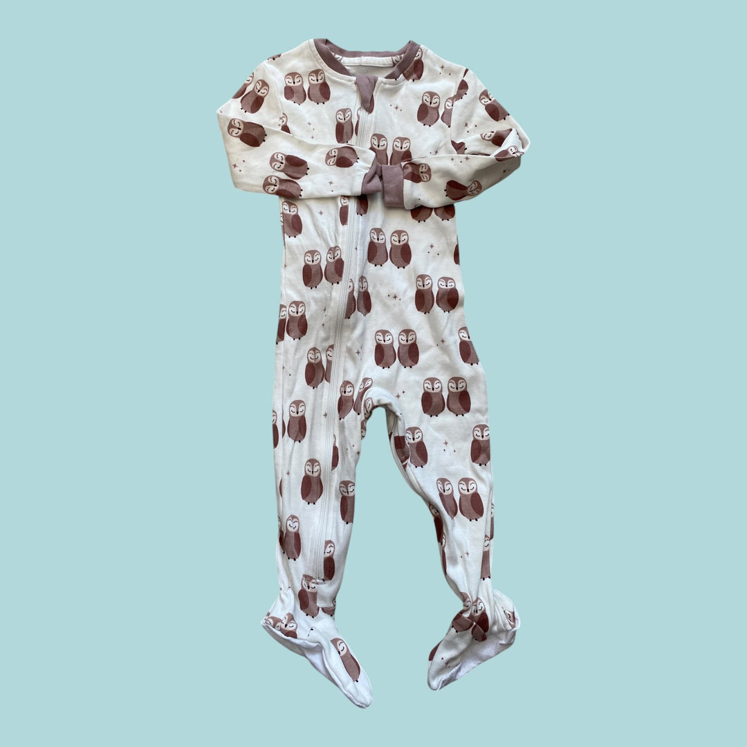 White Zippy Jams Sleeper, 9-12m