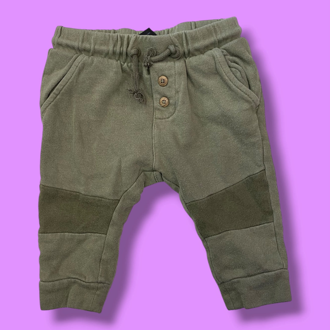 Green H&amp;M Joggers, 4-6m