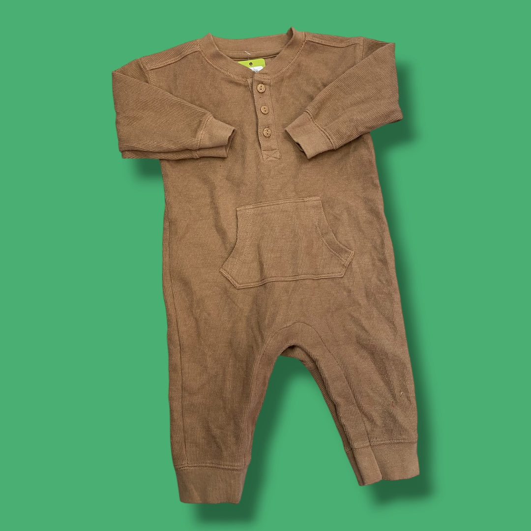 Tan George Romper, 6-12m