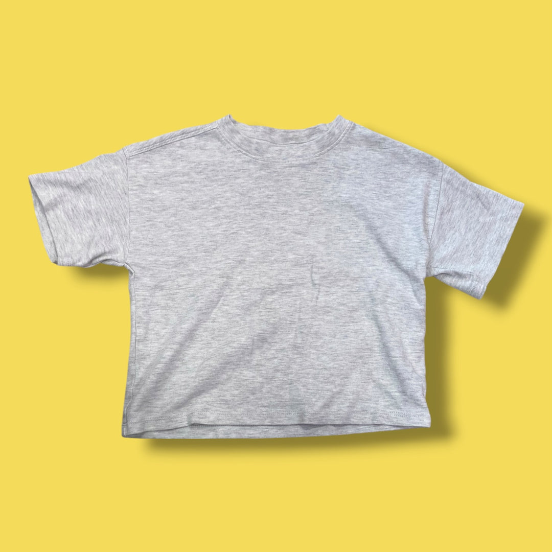 grey zara boxy tee, 5Y