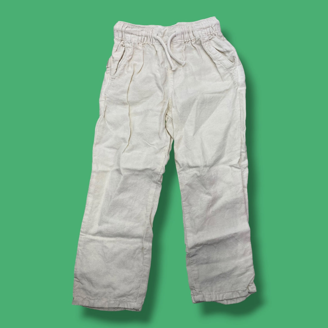 tan zara light weight pants, 4Y