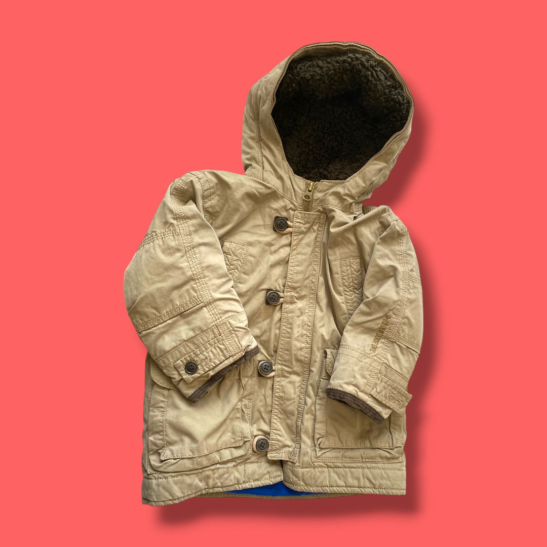 Green gap winter jacket, 2Y