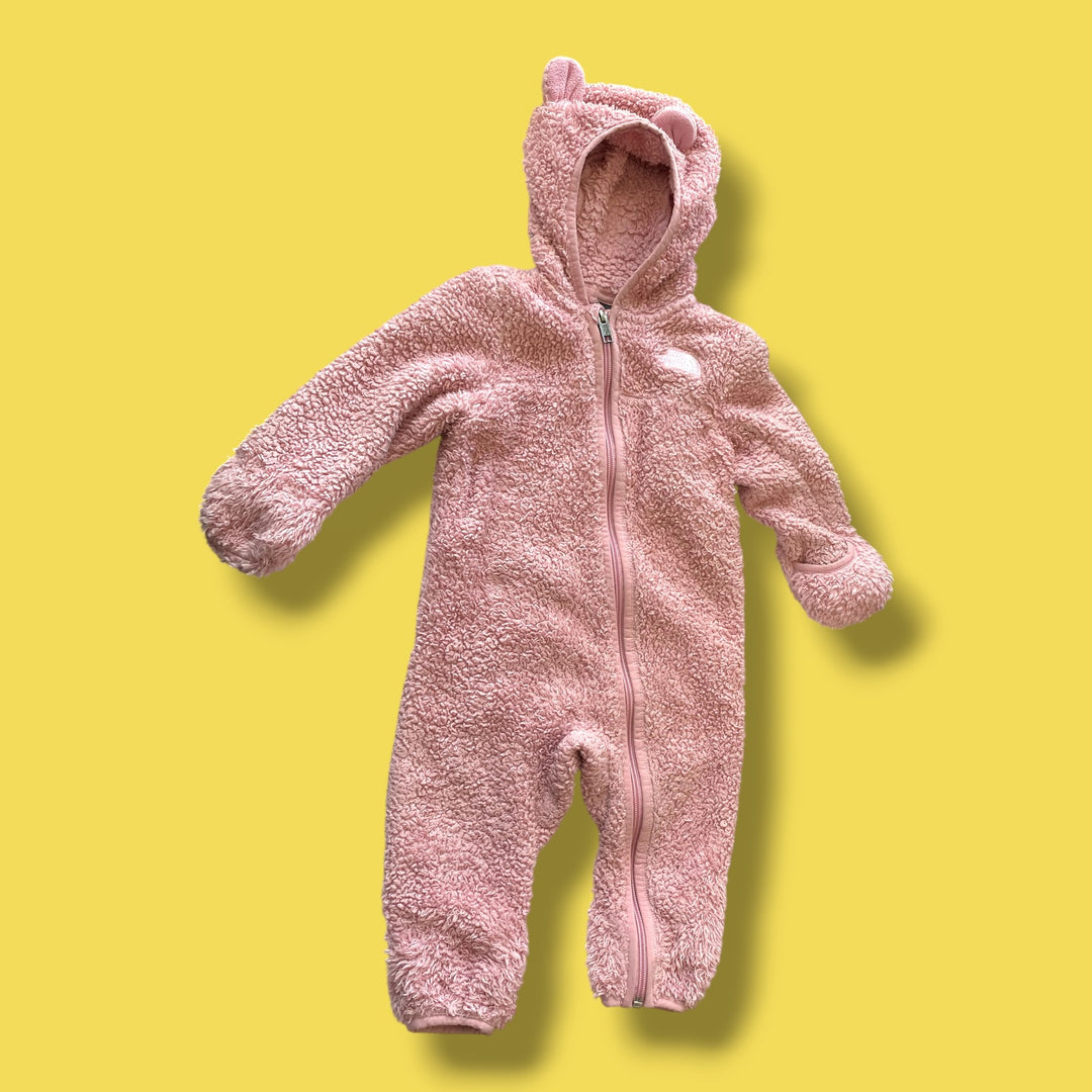 Pink The North Face Warm Suit, 6-12m