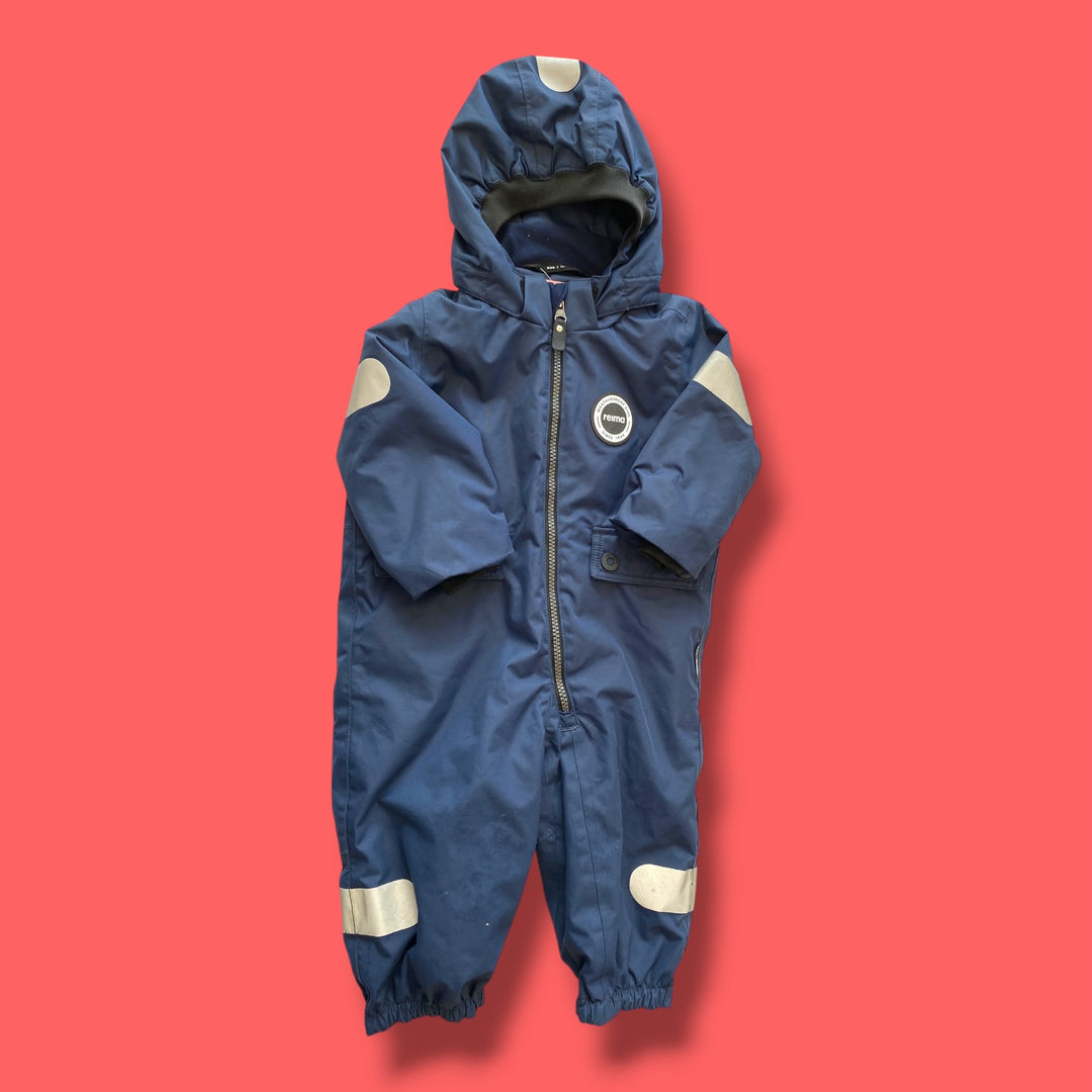 Blue Reima One piece snowuit, 9-12m
