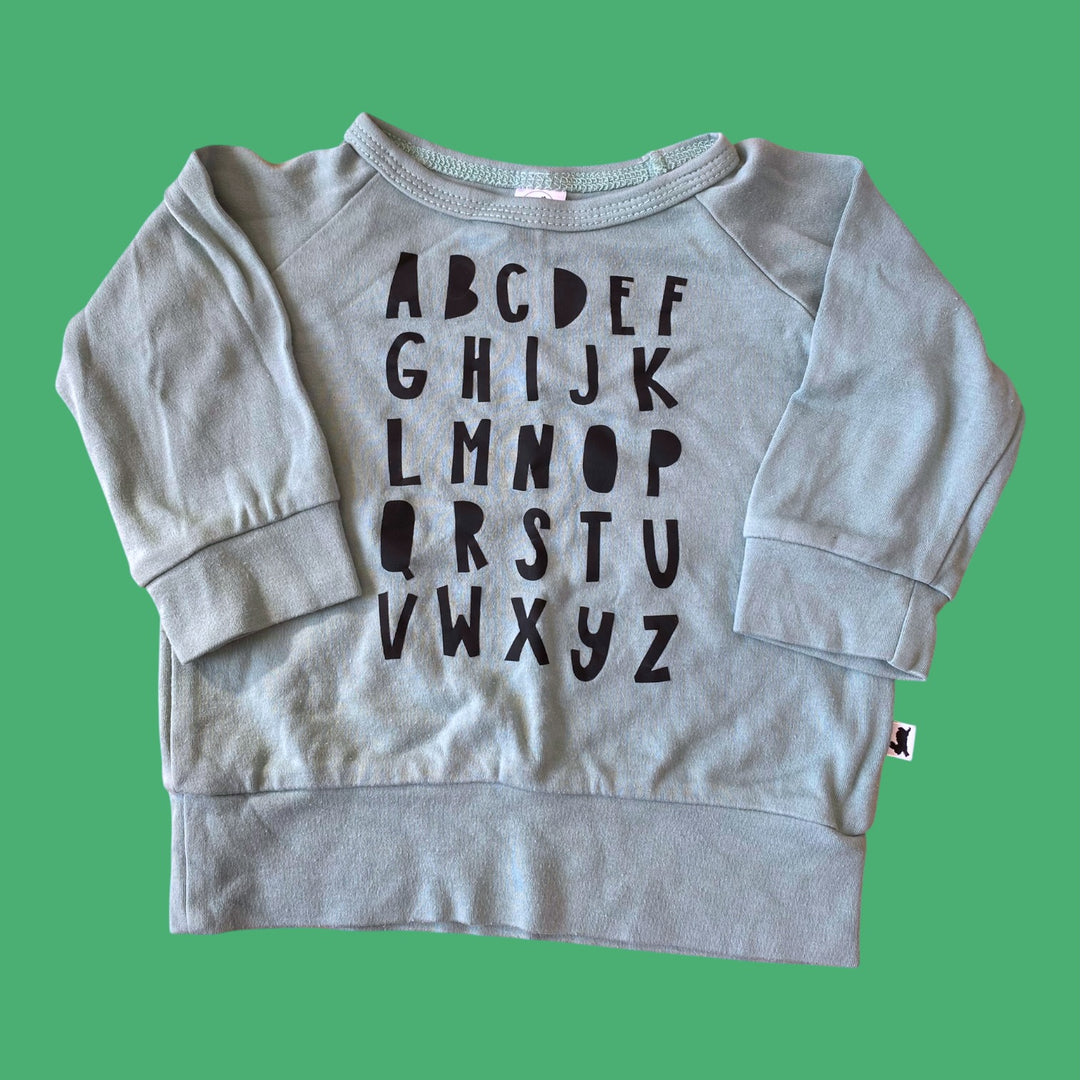green Little &amp; Lively alphabet long *as is marks, 6-12m