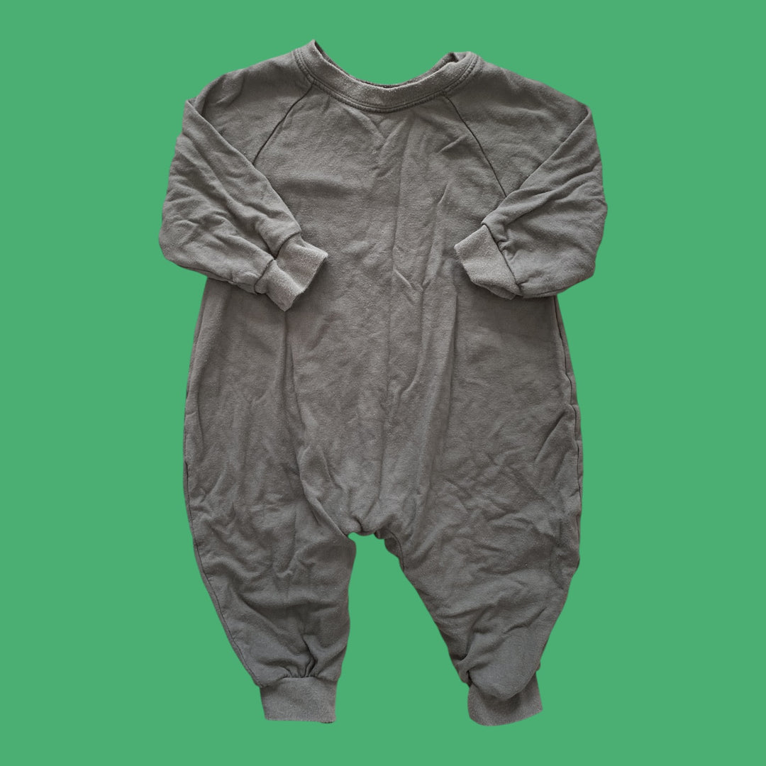 green gunamuna ankle 2 ankle zipper romper, 3-6m
