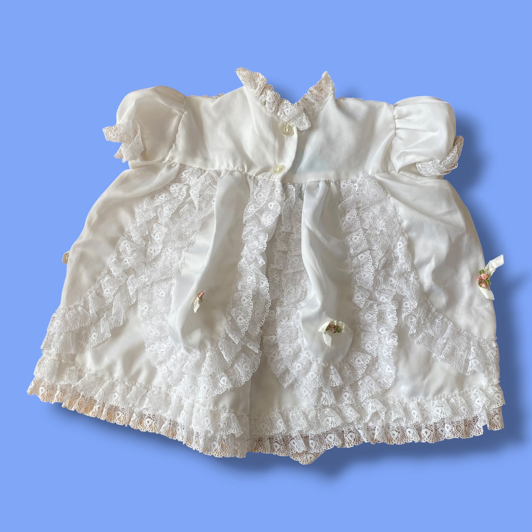 White Vintage Dress, 18m