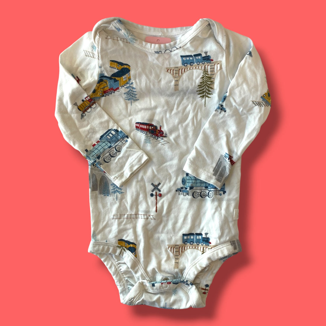 White Loulou Lollipop Bodysuit, 3-6m