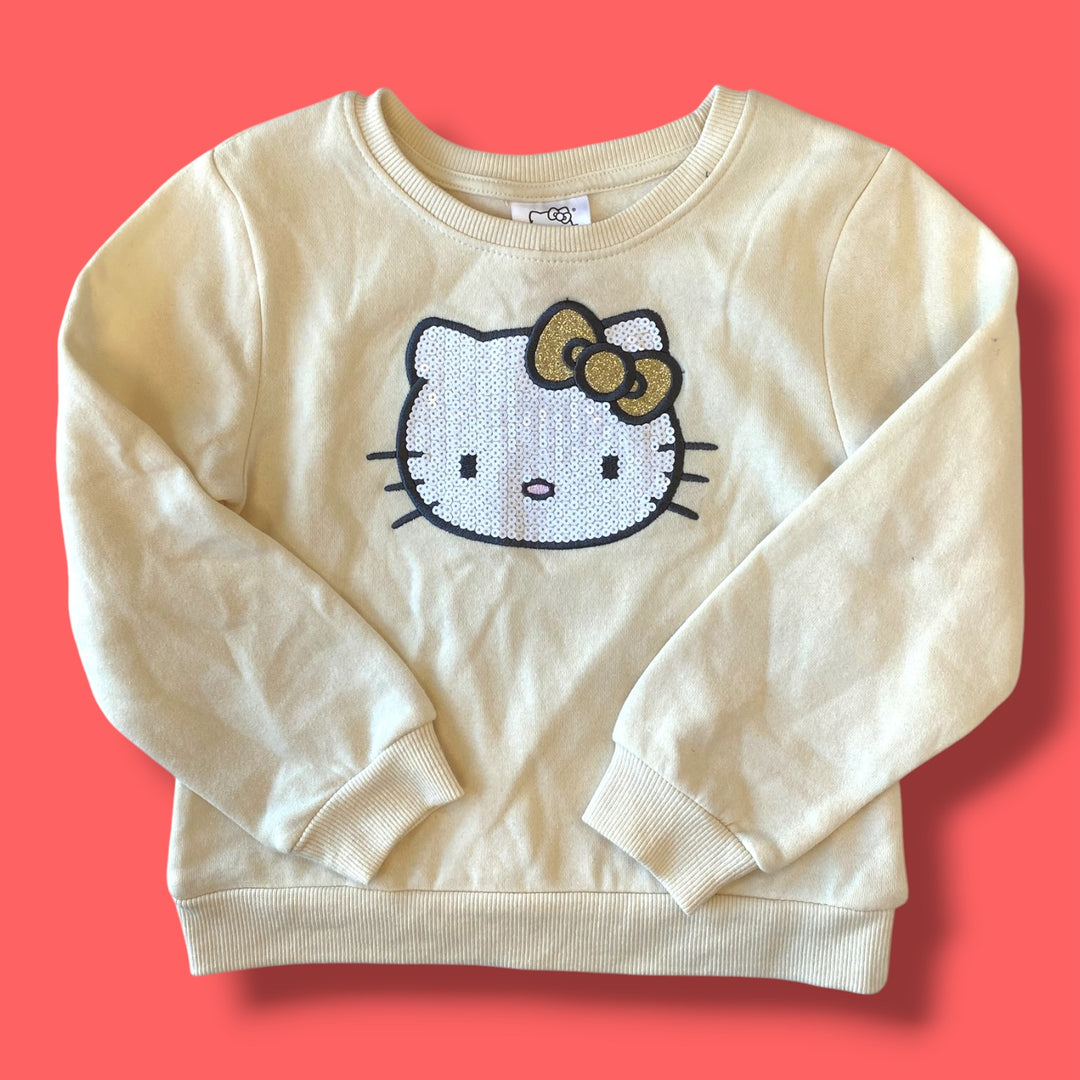 beige hello kitty nwt sweatshirt, 5/6y