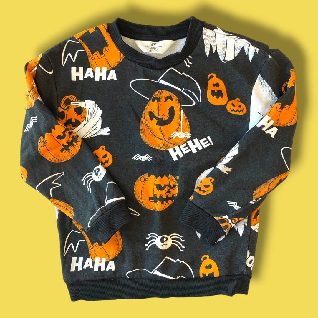 black h&amp;m sweatshirt, 5/6y