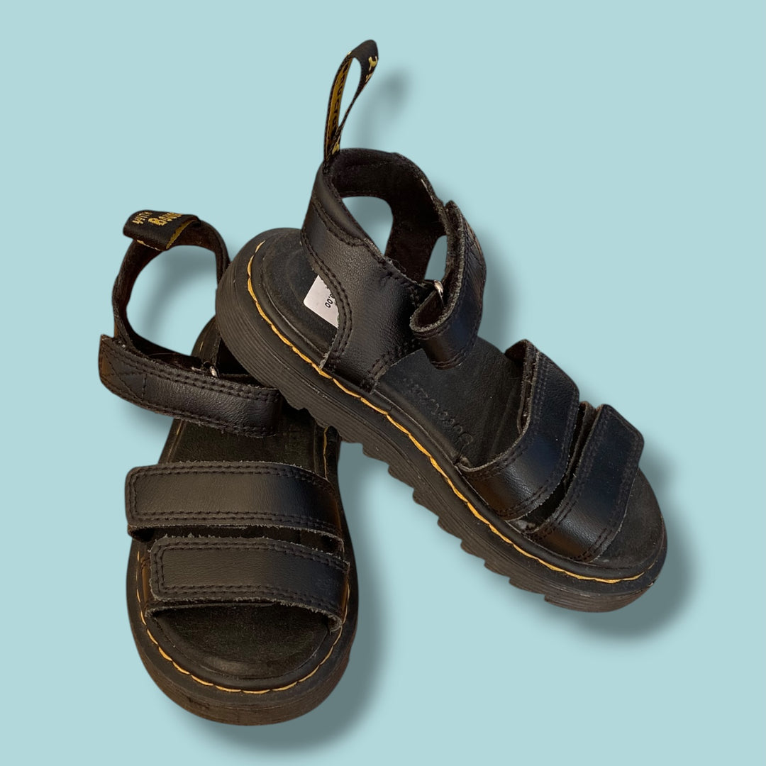 Black Dr Marten sandals, 11.0