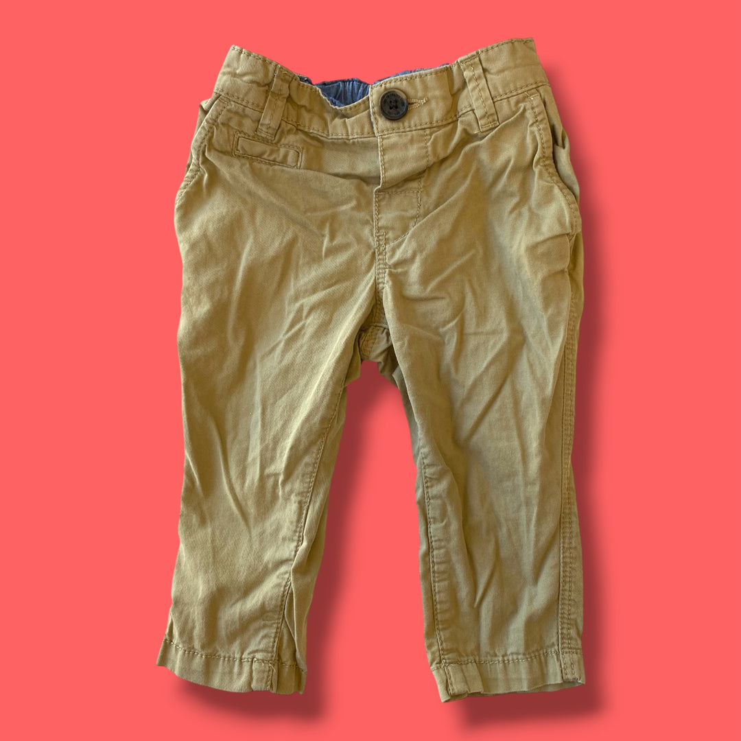 brown h&amp;m pants, 4-6m