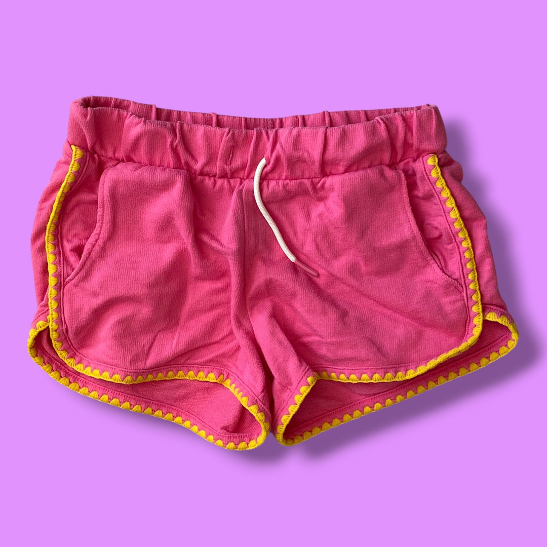 pink/yellow Old Navy shorts, 8Y