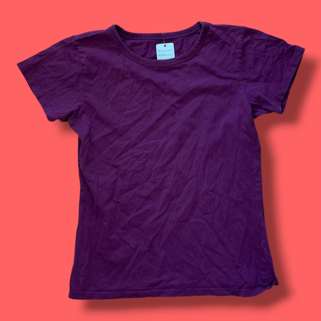 purple Unknown cotton tee, 8Y