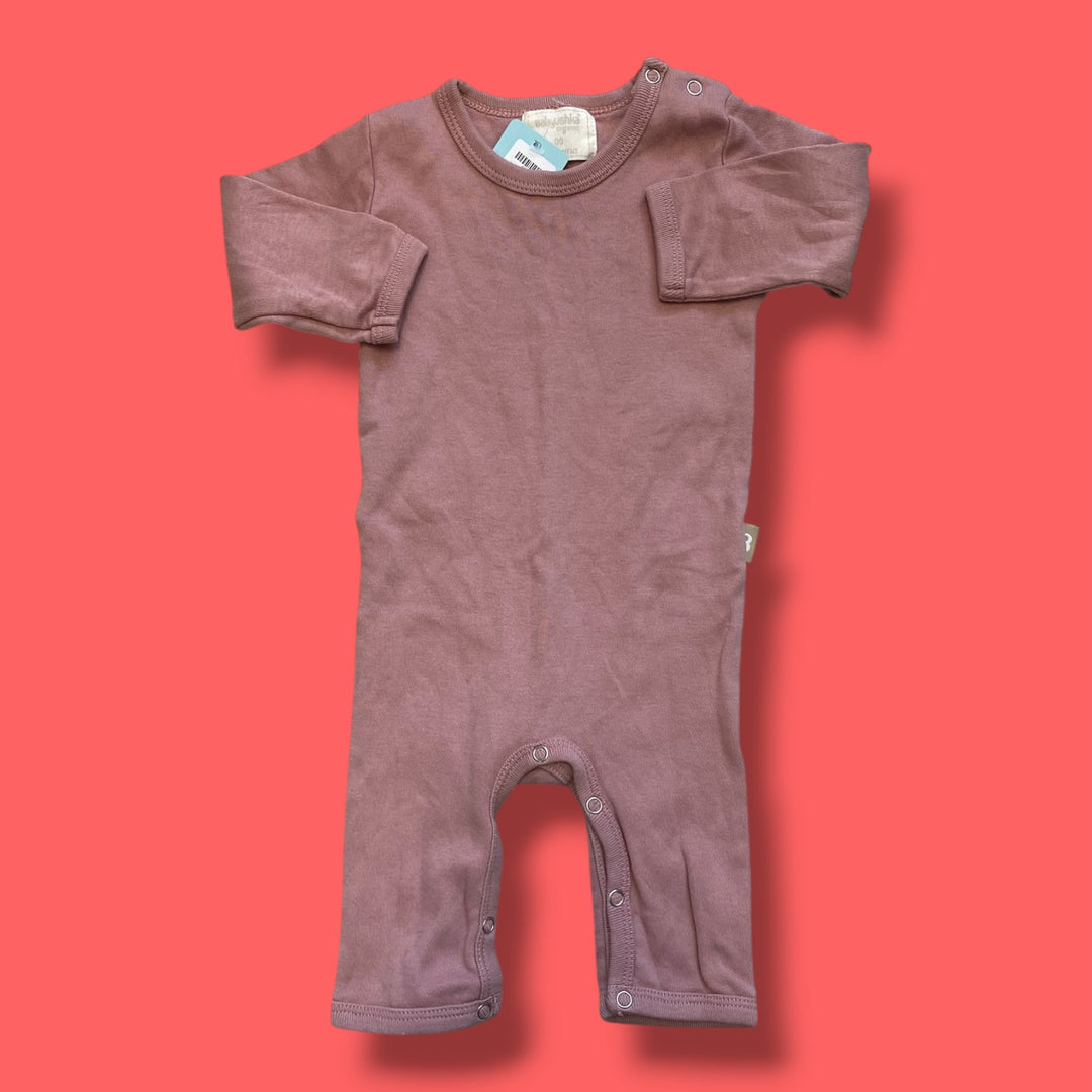 Pink babyushka romper, 3-6m