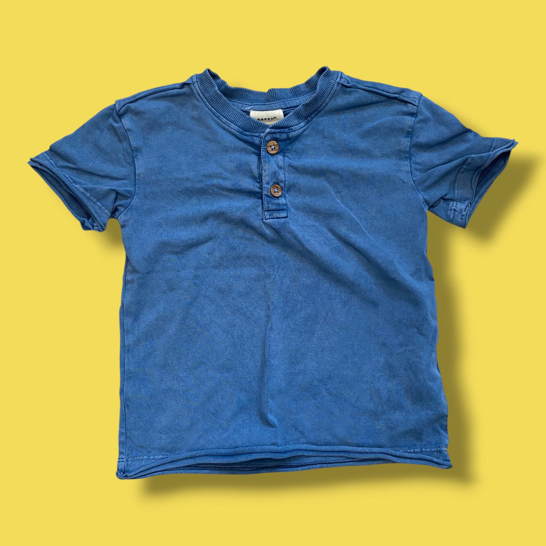 Blue dear aspen button tee, 2Y