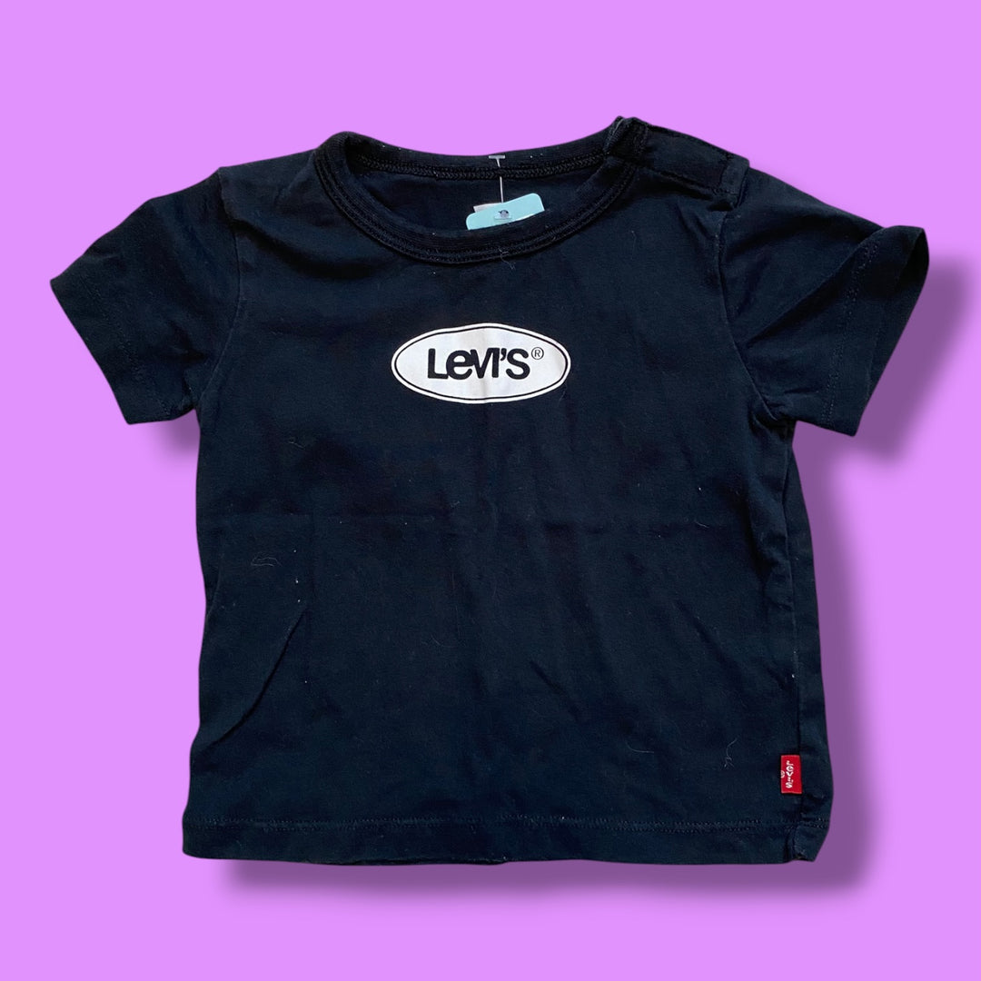 Black Levis levis brand tee, 24m