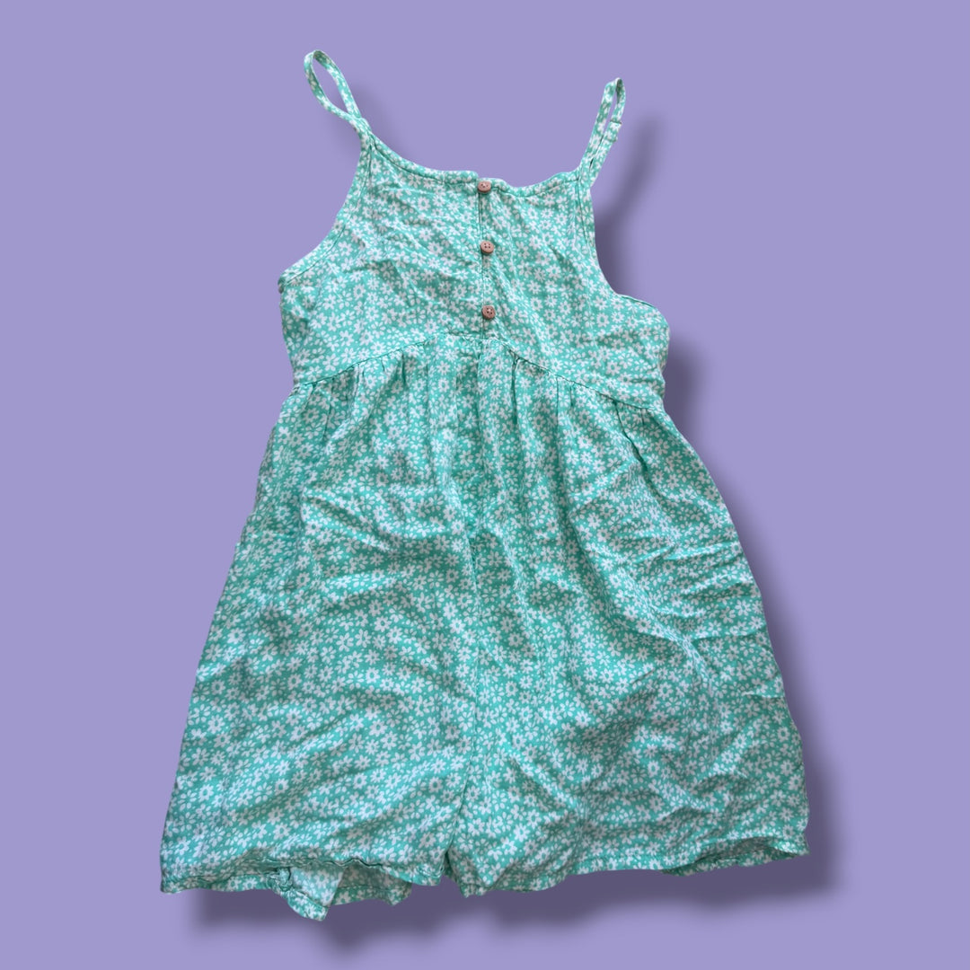 Green Oshkosh Romper, 8Y