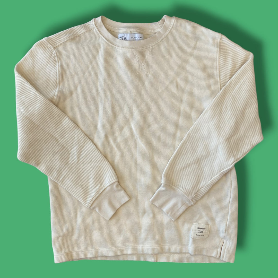 cream Zara sweatshirt, 11/12y