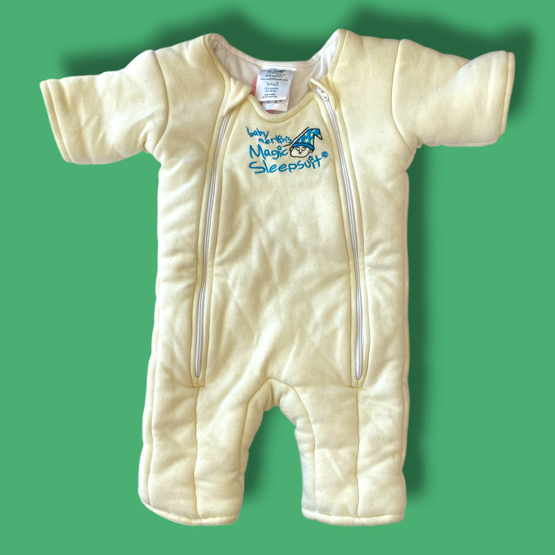 yellow merlin magic suit, 3-6m