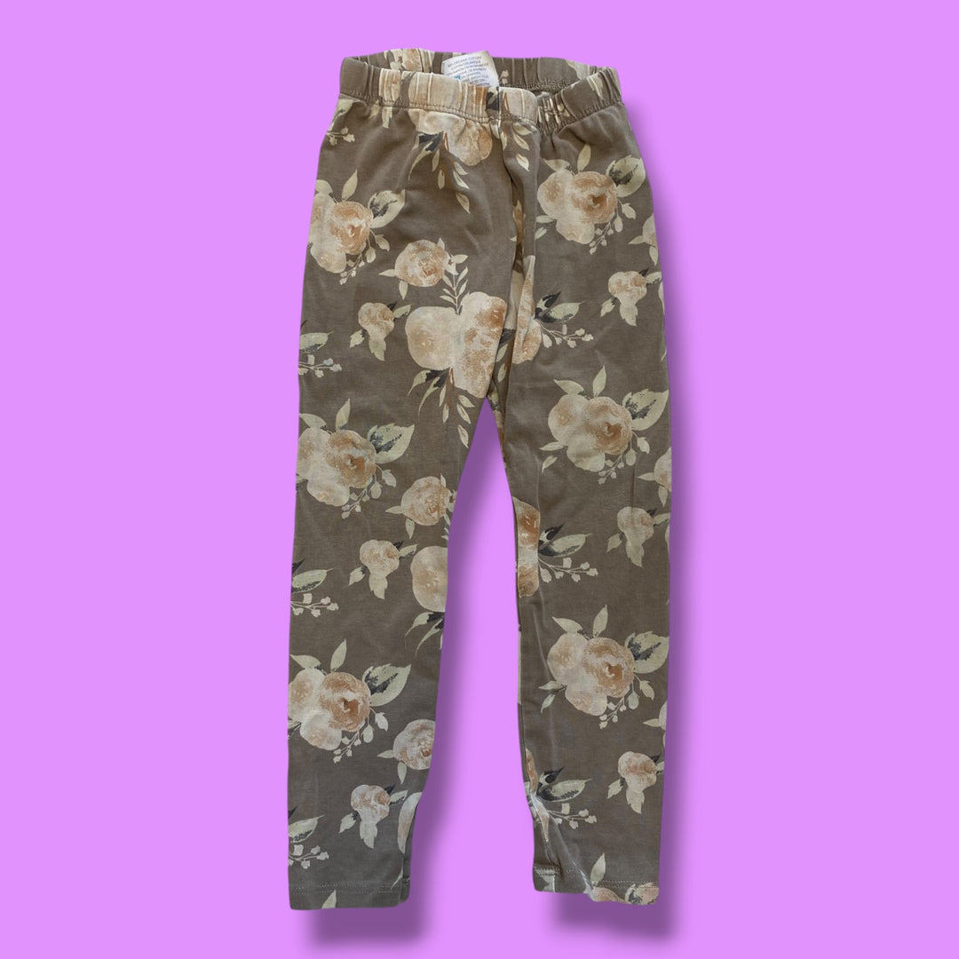 Brown Jax &amp; Lennon floral pants, 2-3Y