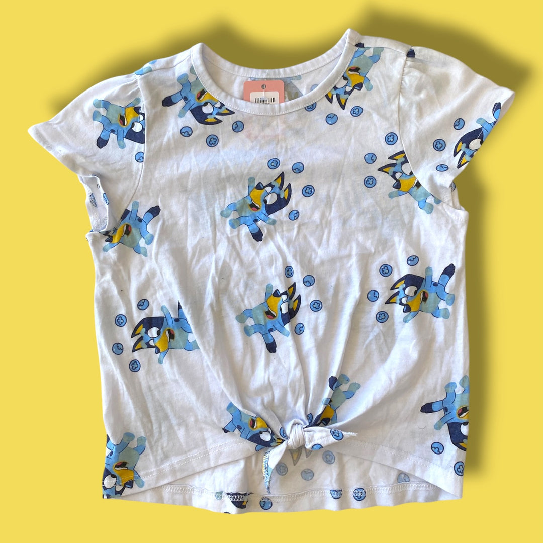blue bluey t-shirt, 5y