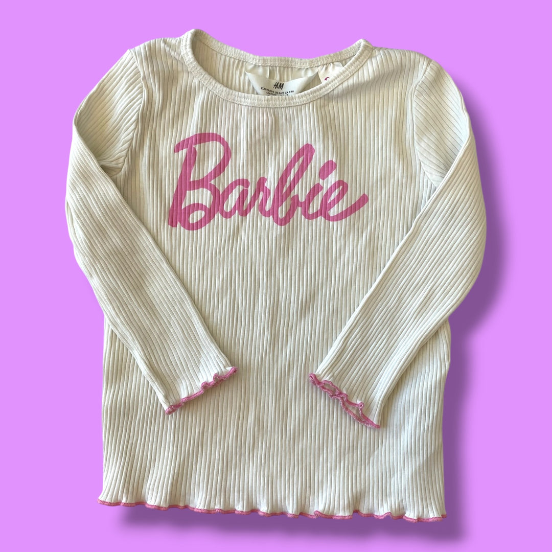 white h&amp;m long sleeve, 2/3y
