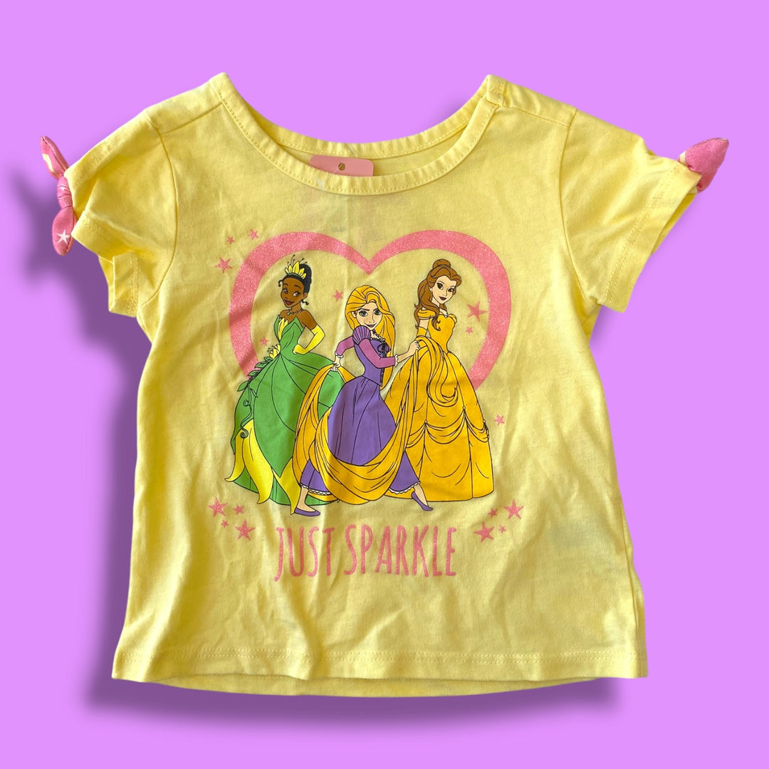 Yellow Disney Princess Shirt, 3Y