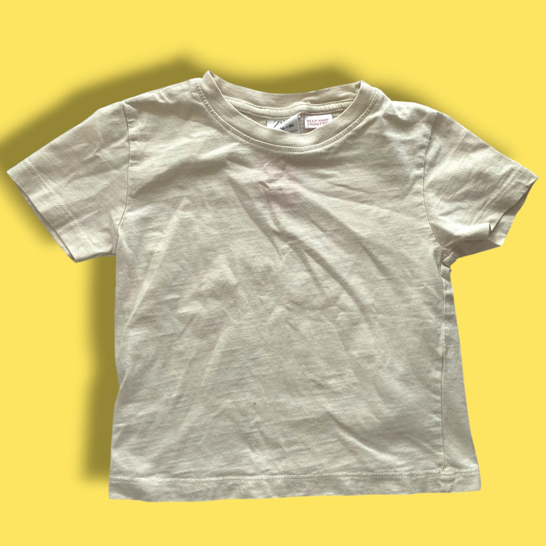 White Zara Short Sleeve, 18-24m