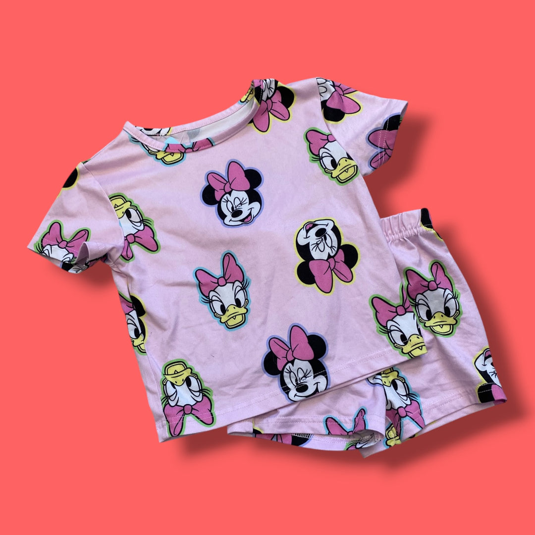 Pink Disney minnie set, 2Y