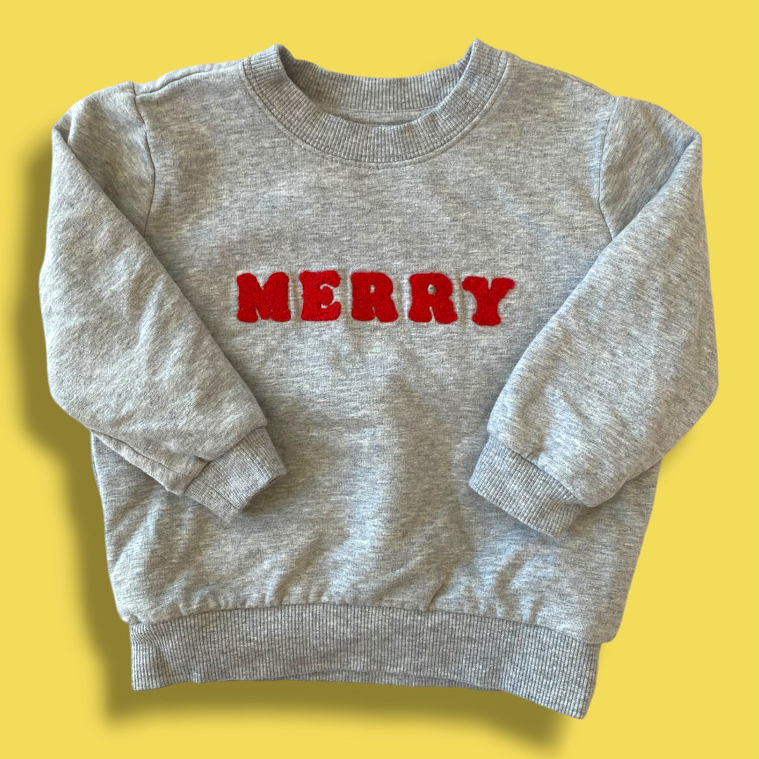 Grey Petit Lem Merry Sweater, 12m