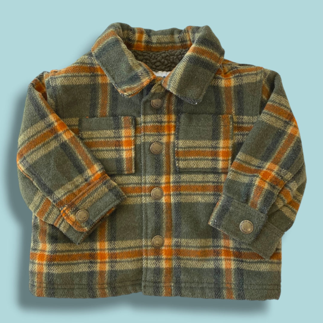 Green Old Navy jacket, 3-6m