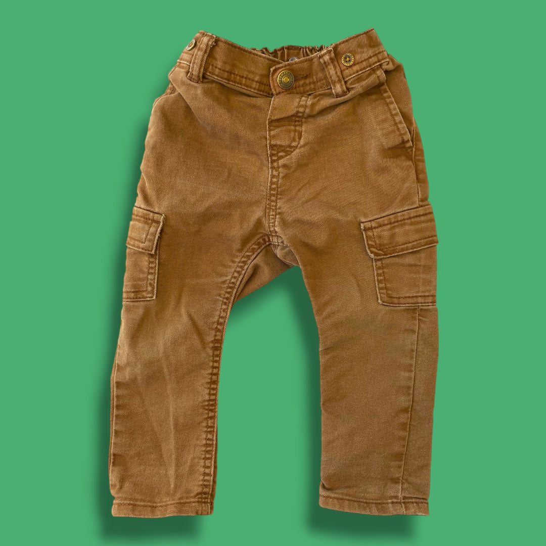 brown h&amp;m pants , 12-18m