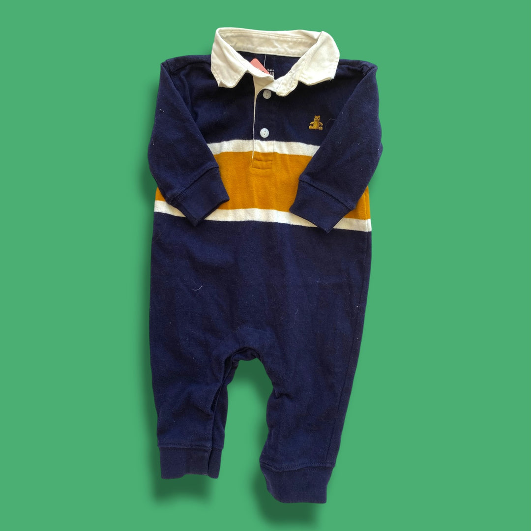 blue gap romper, 3-6m